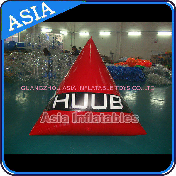 Inflatable triangle swim buoys toy for water park