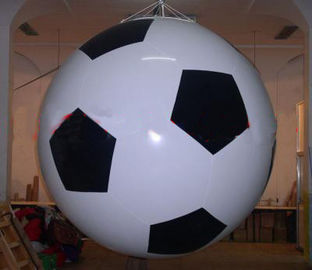 High - Strength Advertising Inflatable Football Helium Balloon For Out Door Use