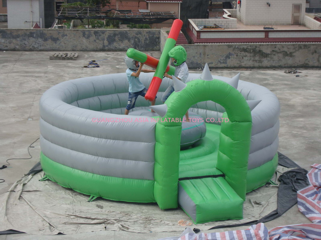 Bâtons De Combat Gonflables Pour Jardin – Set De 2 Bâtons + Tapis, Jeu De Gladiateur Pour Adultes Et Enfants (plage, Extérieur)