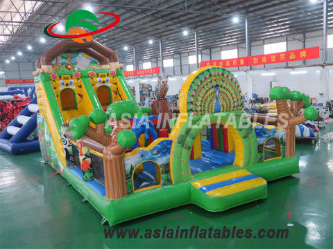 8 x 6M ignifuges Inflatable Zoo Playground pour l'adolescent
